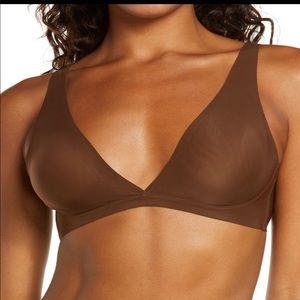 NWOT - SKIMS Naked Everyday Plunge Bralette; Jasper; Medium